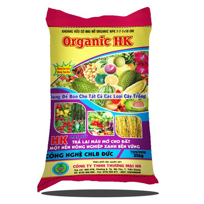 Khoáng hữu cơ Mai nở Organic NPK 7-7-7 +10 OM